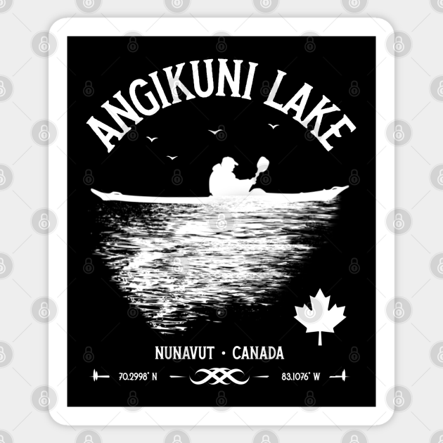 Outdoor Canada Lakes, Angikuni Lake Canada Lakes Sticker TeePublic